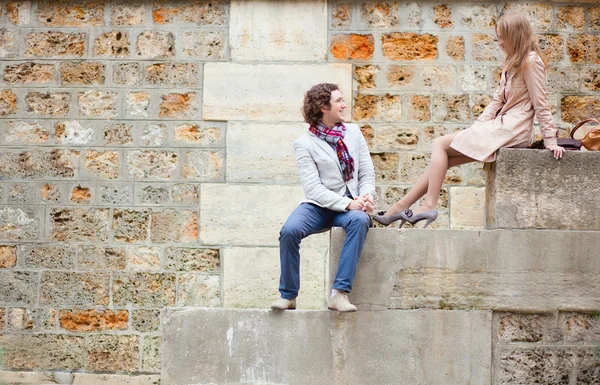 Casal em Paris — Fotografia de Stock