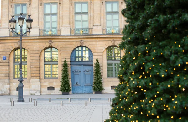 Praça Vendome em Paris decorada para o Natal — Fotografia de Stock