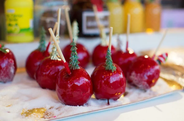 Appels in suiker slagroom — Stockfoto