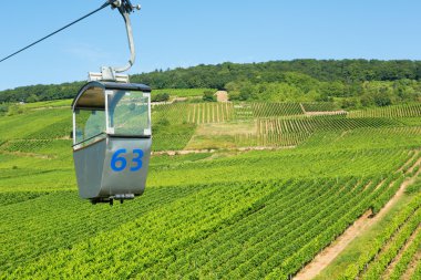Teleferik rudesheim içinde am rhein, Almanya