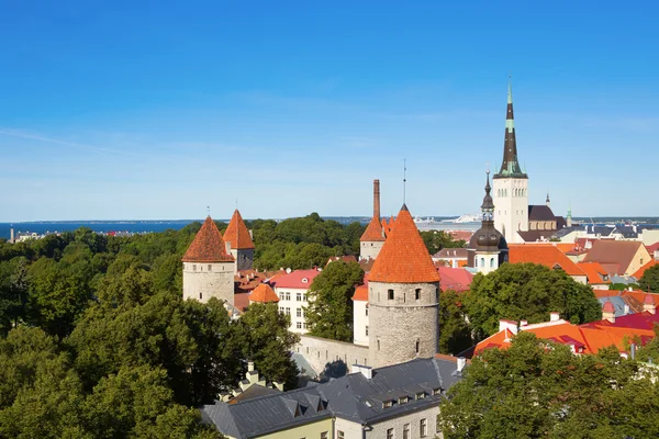 Malebný pohled na starého města v Tallinnu — Stock fotografie