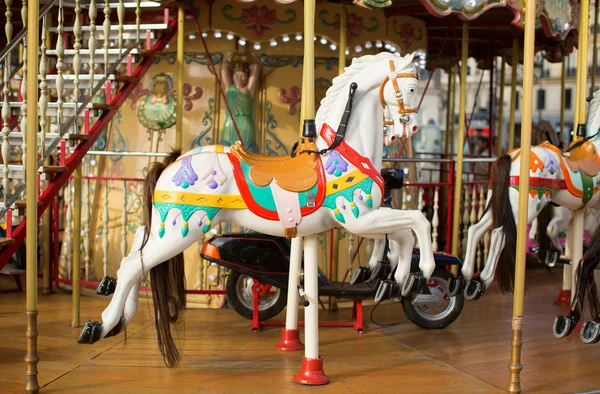 Traditional Parisian merry-go-round — Stock Photo, Image