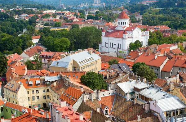 Vista panorâmica da cidade velha de Vilnius — Fotografia de Stock