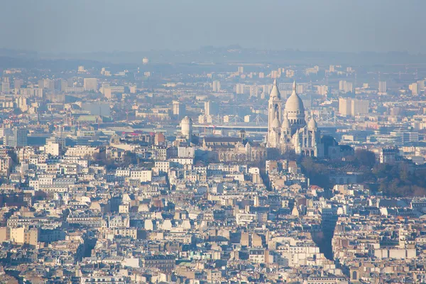 Aerial view of Sacre-Coeur in Paris — Stock Photo, Image