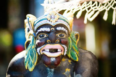 geleneksel balinese Tanrı heykelinin ubud Tapınağı