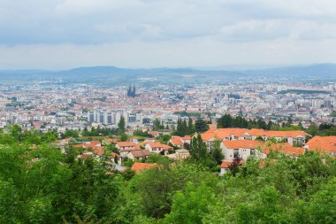 View of Clermont-Ferrand in Auvergne, France clipart