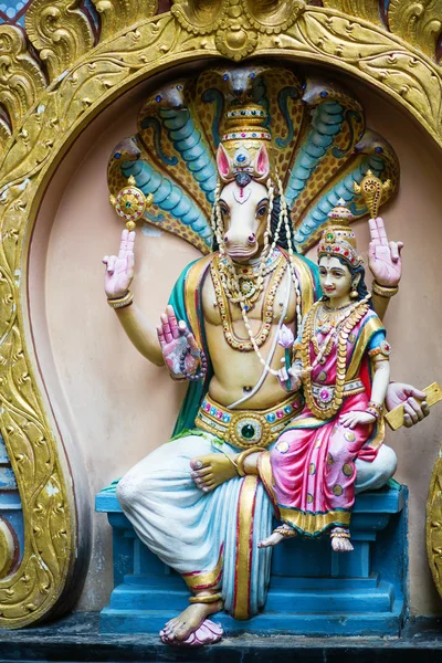 Statue in kwan im Tanga Kapuze cho Tempel, singapore — Stockfoto