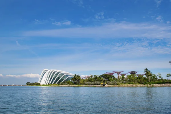 Singaporeanische Skyline — Stockfoto