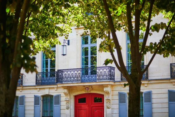 Beautiful Residential Building Street Paris France — Stock Photo, Image