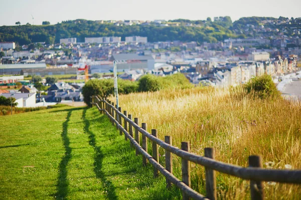 Sentier Pédestre Sur Les Falaises Près Mers Les Bains Normandie — Photo