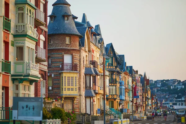 Mers Les Bains France July 2021 Colorful Wooden Facades Mers — Stock Photo, Image