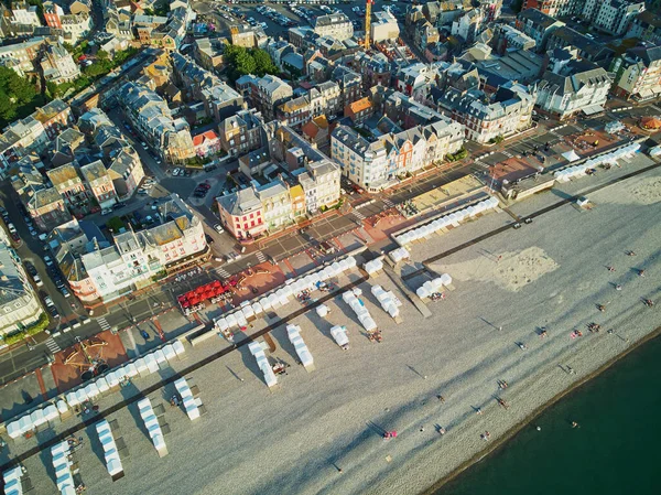 Pintoresco Paisaje Panorámico Mers Les Bains Somme Departamento Alta Francia — Foto de Stock