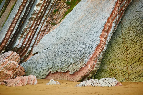 Famous Flysch Zumaia Basque Country Spain Flysch Sequence Sedimentary Rock — Stock Photo, Image