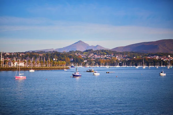 Scenic View Bay Hondarribia Village Basque Country Spain — стокове фото