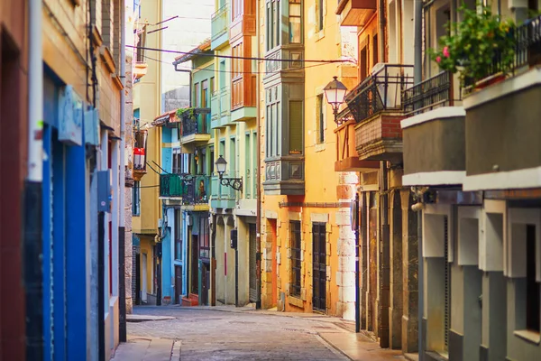 Colorful Buildings Fishing Village Bermeo Basque Country Spain — Foto de Stock