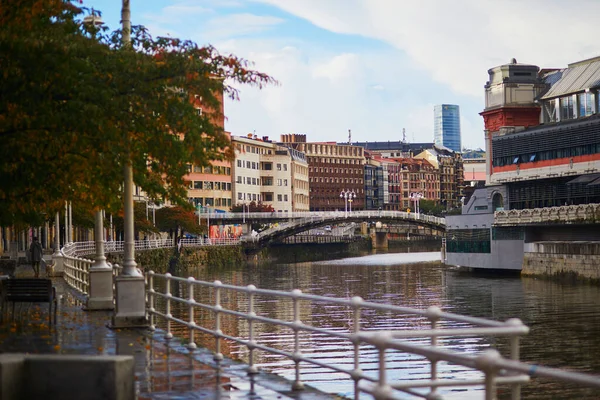 Colorful Buildings Street Bilbao Basque Country Spain — Stock Photo, Image