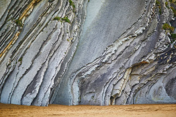 Famous Flysch Zumaia Basque Country Spain Flysch Sequence Sedimentary Rock — Foto de Stock