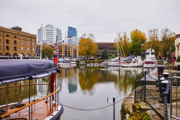 London Vereinigtes Königreich November 2021 Katharine Docks Marina Der Nähe — Stockfoto