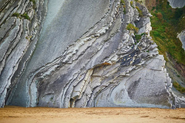 Berömda Flysch Zumaia Baskien Spanien Flysch Sekvens Sedimentära Berglager Som — Stockfoto