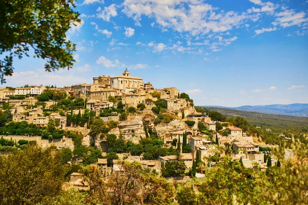 Scenic View Famous Village Gordes Provence Southern France — Stock Photo, Image