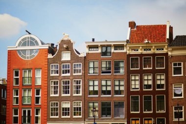Scenic view of beautiful buildings in Amsterdam, the Netherlands