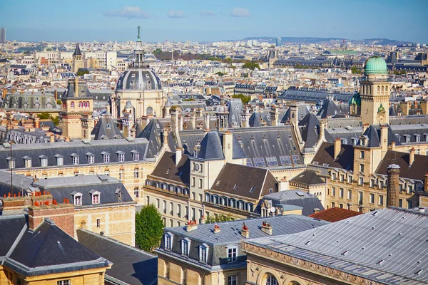 Paisagem Parisiense Cênica Vista Aérea Universidade Sorbonne Paris França — Fotografia de Stock