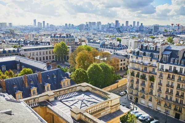 Сцена Паризької Цитаделі Повітряний Вид Будівель Дахів Історичному Центрі Парижа — стокове фото