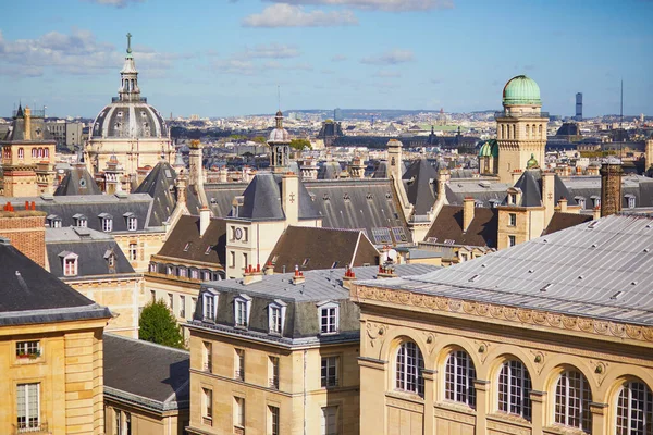 風光明媚なパリの街並み フランスのソルボンヌ大学の航空写真 — ストック写真