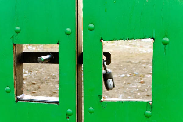 Puerta verde . — Foto de Stock