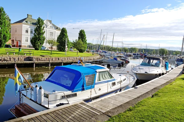 Segelbåt hamnen. — Stockfoto