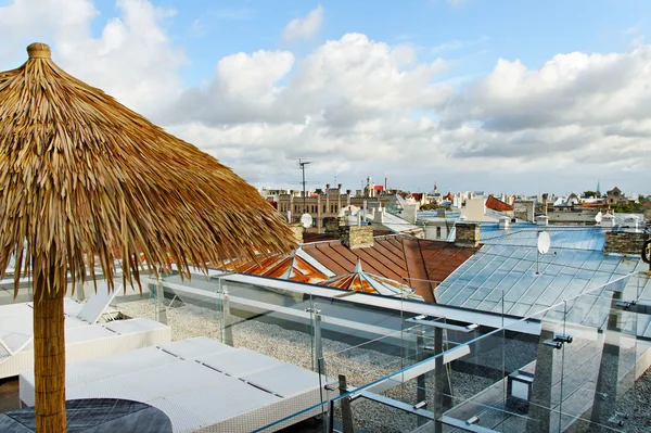 Cafe on a roof. — Stock Photo, Image