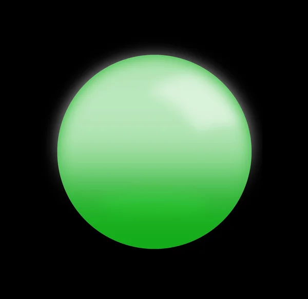 Botão verde . — Fotografia de Stock