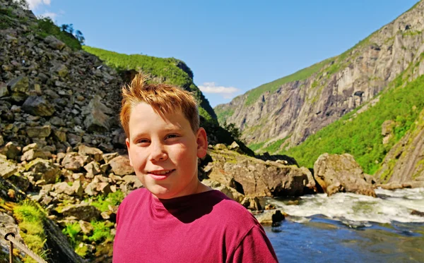 Αγόρι στη Νορβηγία τα. — Φωτογραφία Αρχείου