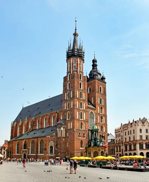 Centrum van Krakau. — Stockfoto