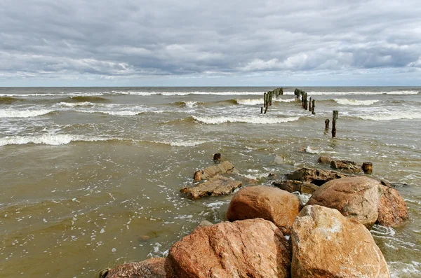 Mar tempestuoso . — Fotografia de Stock