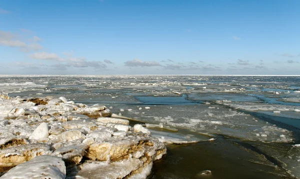 Mar de Inverno . — Fotografia de Stock