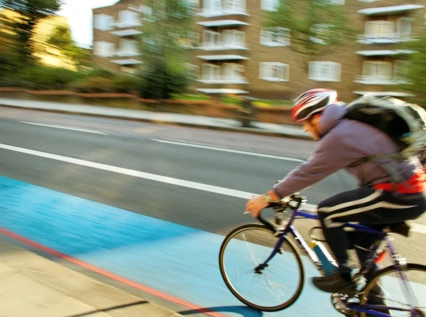 Biker on the street. — Stock Photo, Image