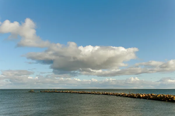 海の防波堤. — ストック写真
