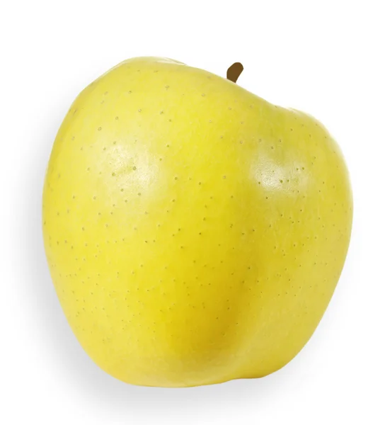 Желтое яблоко . — стоковое фото