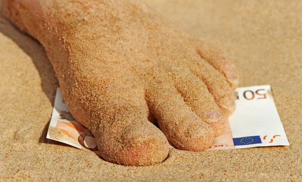 Pedicure for fifty euro. — Stock Photo, Image