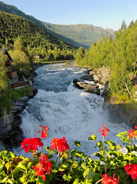 Bergsfloden. — Stockfoto