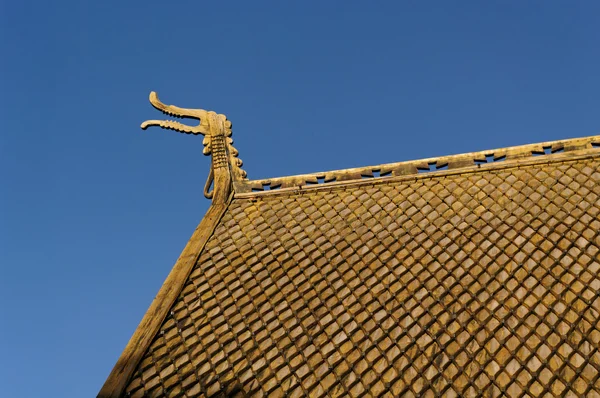 Igreja de madeira na Noruega . — Fotografia de Stock