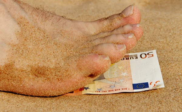 Pedicure for fifty euro. — Stock Photo, Image