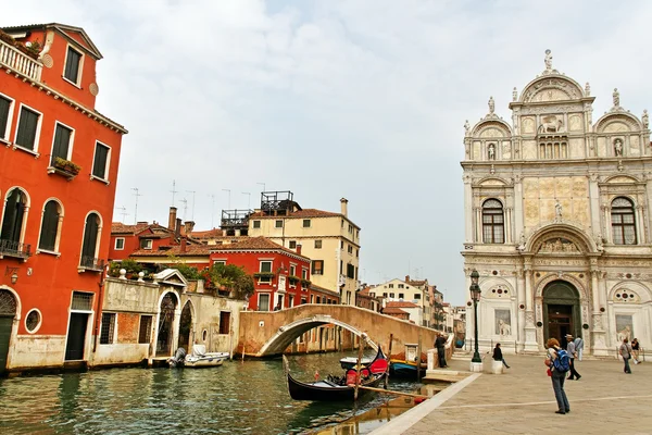 Canal em Veneza. — Fotografia de Stock