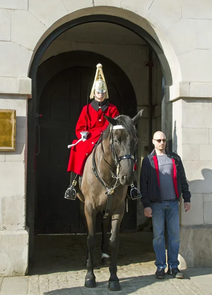 Queen's Horse Guard on duty. — Stock Photo, Image