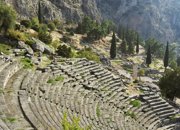 The archaeological ruins of Delphi in Greece — Stock Photo, Image