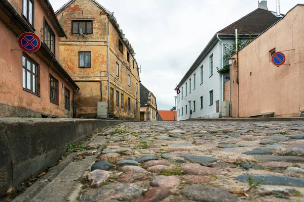 Utsikt Över Gatan Liten Stad — Stockfoto