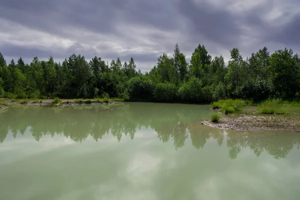 Vista Para Lago Água Doce — Fotografia de Stock