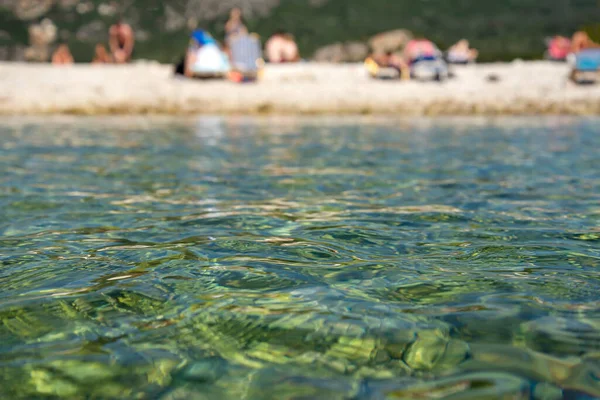 Praia Ilha Rochosa Mar Mediterrâneo — Fotografia de Stock