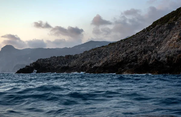 Veduta Della Costa Pietra Dell Isola Grecia — Foto Stock